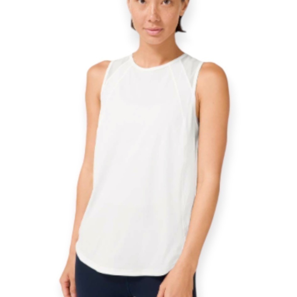 Lululemon White Sculpt Tank Top Medium
